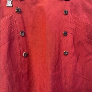 Elegant Red A-Line Skirt